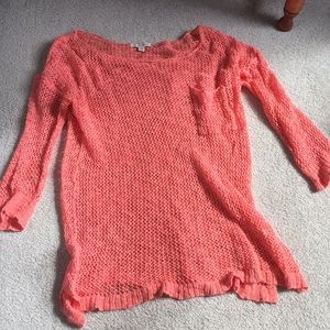 Lightweight Peach Sweater -- American Eagle